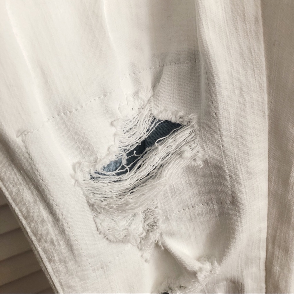 J Brand White Mid-Rise Chaos Jeans - Picture 5 of 7